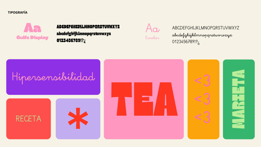 elección tipografica para proyecto de autismo